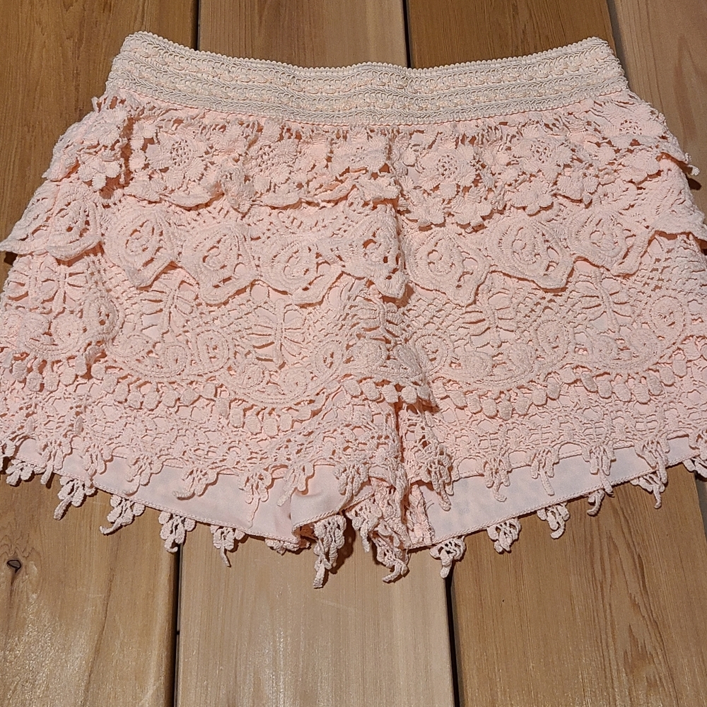 Knitted layered shorts / size XS